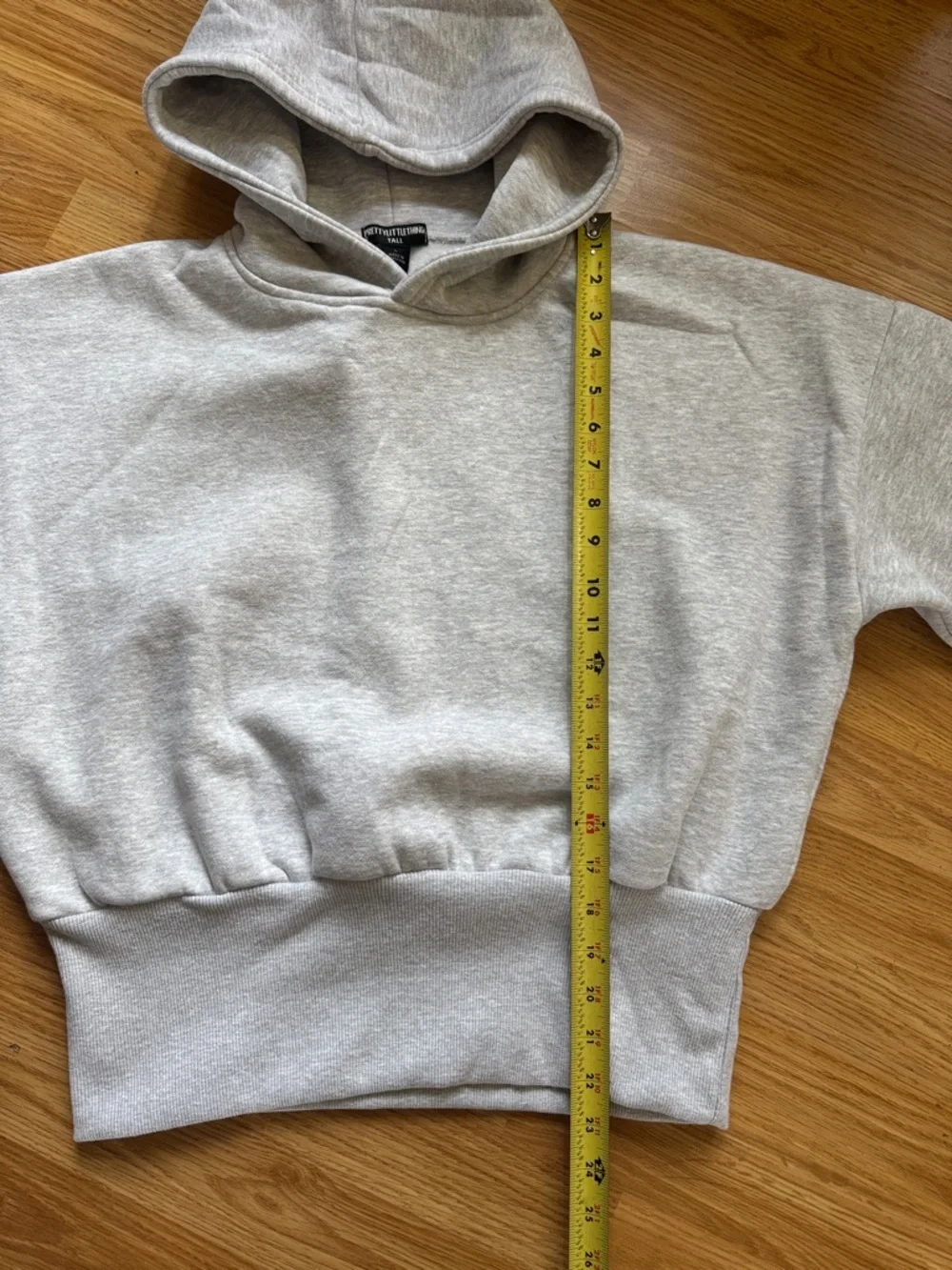 Light Gray Hoodie from Pretty Little Things ✨ size L Tall - Picture 7 of 11